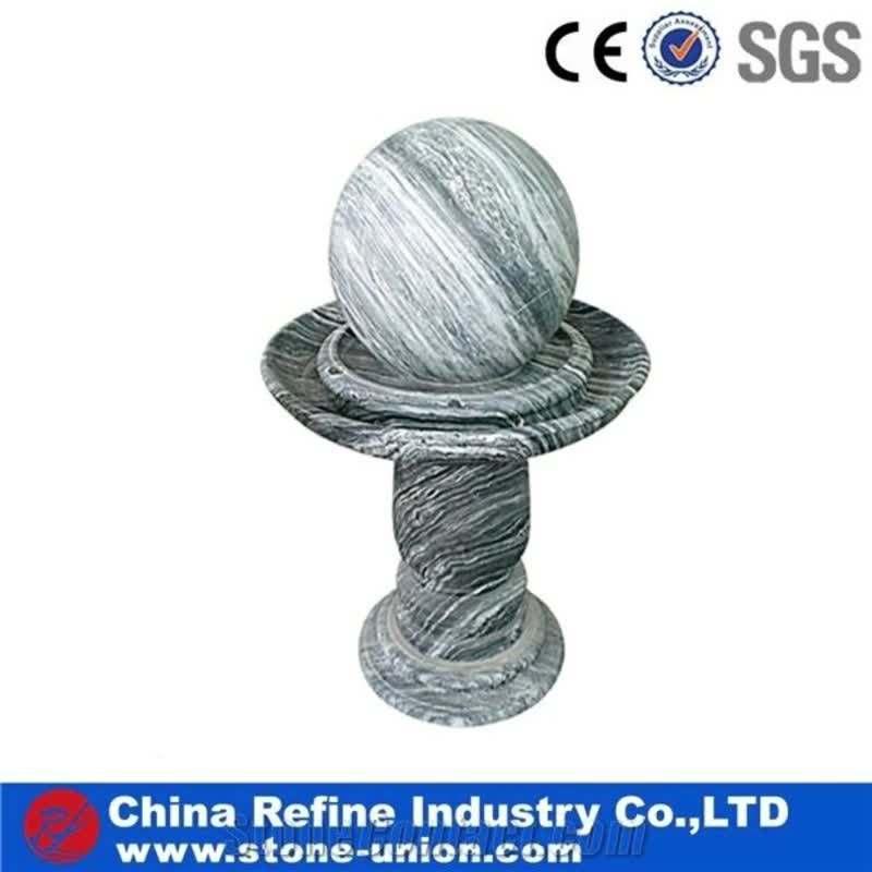Garden Water Grey Marble Fountain,