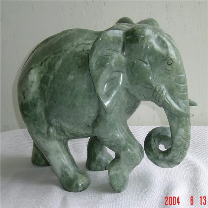 Hand Carved Stone Marble Animal Statue Elephant Statue