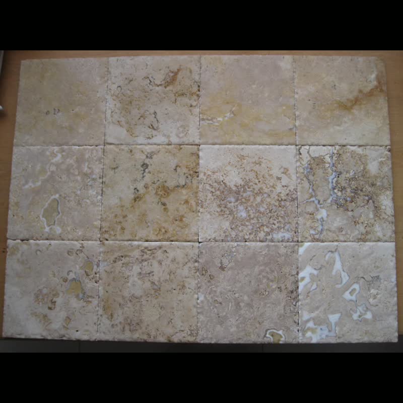 Natural Outdoor Ivory Beige Travertine Tiles For Pool Paver
