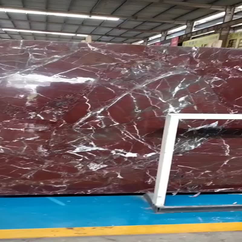 Natural Stone Polished Rosso Levanto Marble Tile Red Marble