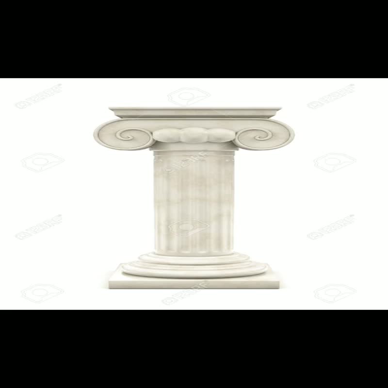 Pure White Marble Big Columns,Carving Marble Stone Pillars