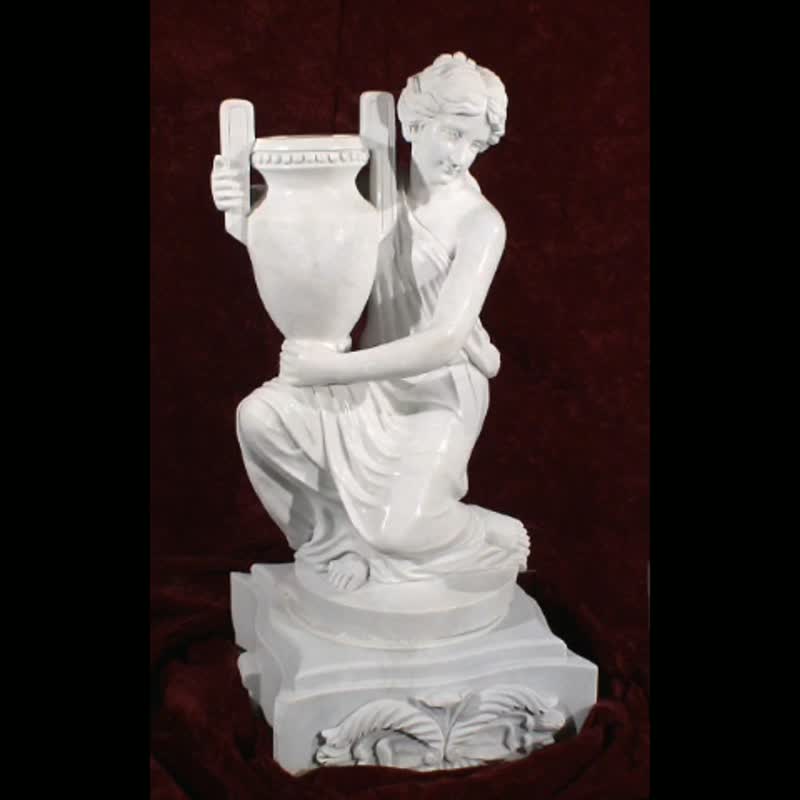 Red Fountains Rolling Balls, Carving Garden Marble Fountains