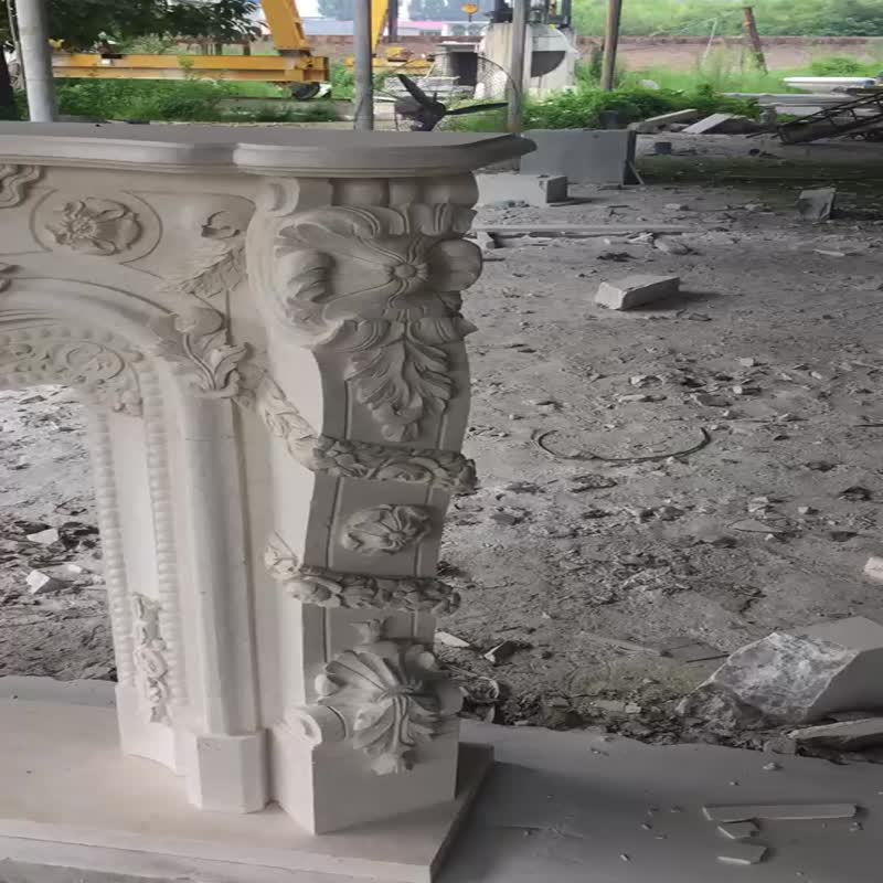 Stone Fireplace Surround Carving Marble Fireplace