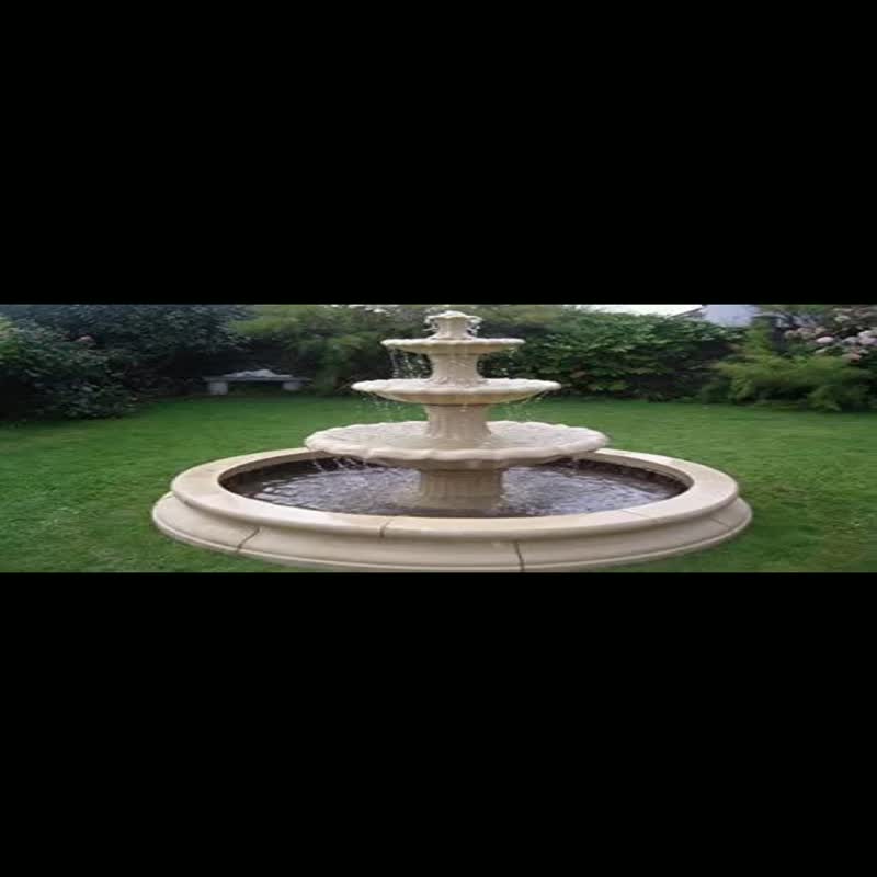 Sunset Red Polished And High Quality Marble Fountains