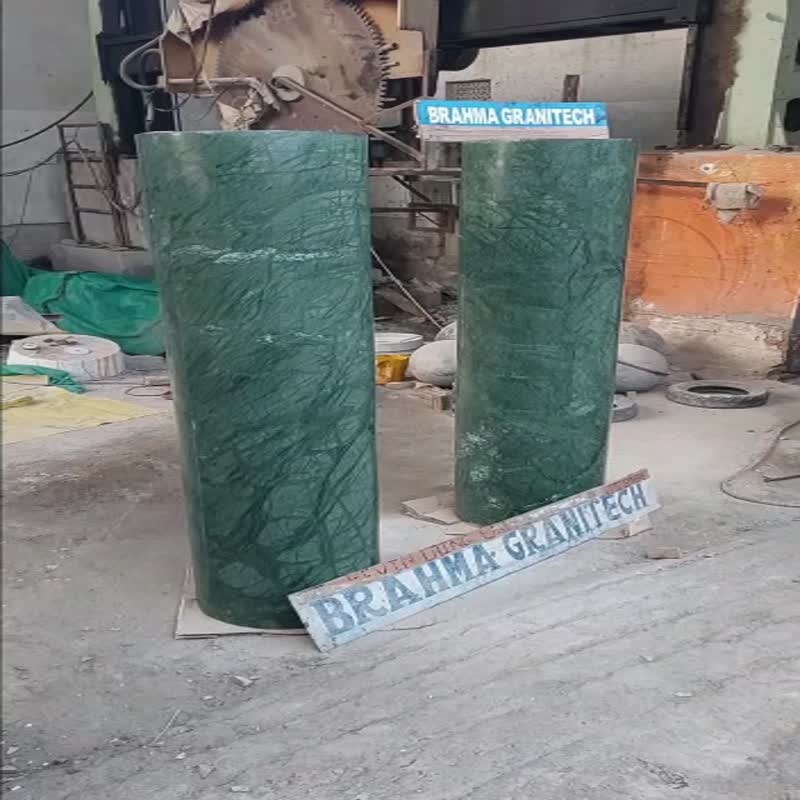 Green Marble Column Pillar, Architectural Column, Hollow Column