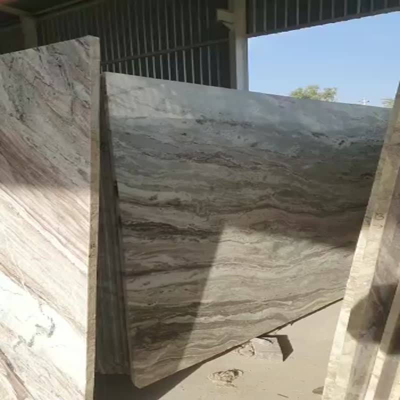 Fantasy Brown Fantasy Grey Marble Slabs