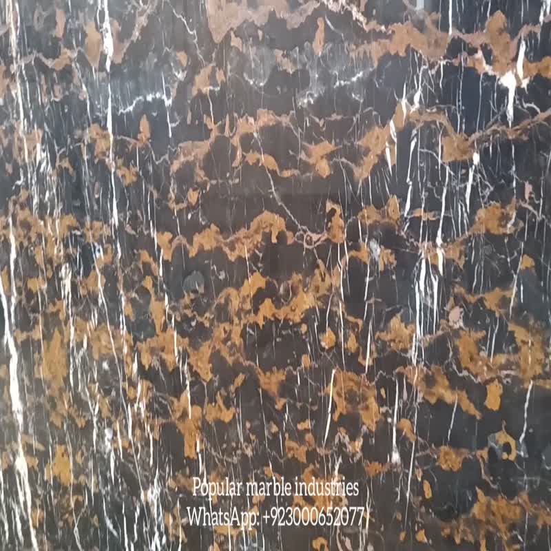 Afghan Portoro Slabs And Blocks From Own Quarry