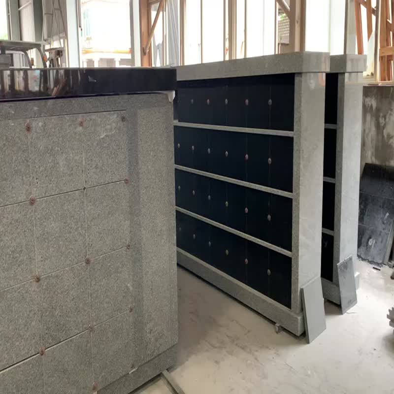 European Columbariums In Honeycomb Recovrered By Granite