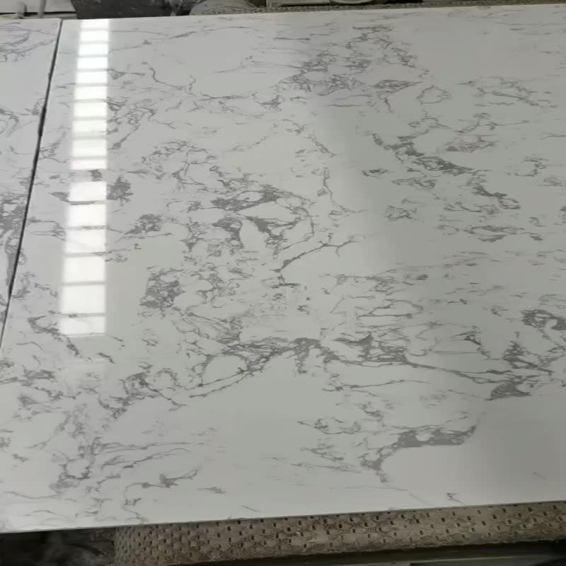 Engineered Stone White Carrara Quartz Slabs