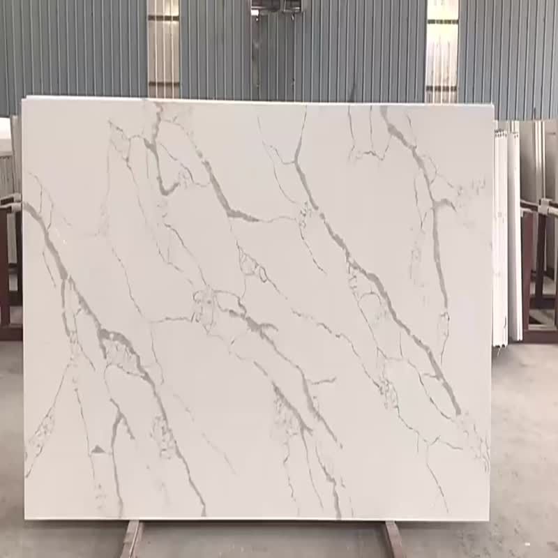 Factory Cheap Price Artificial Calacatta Quartz Slab Stone