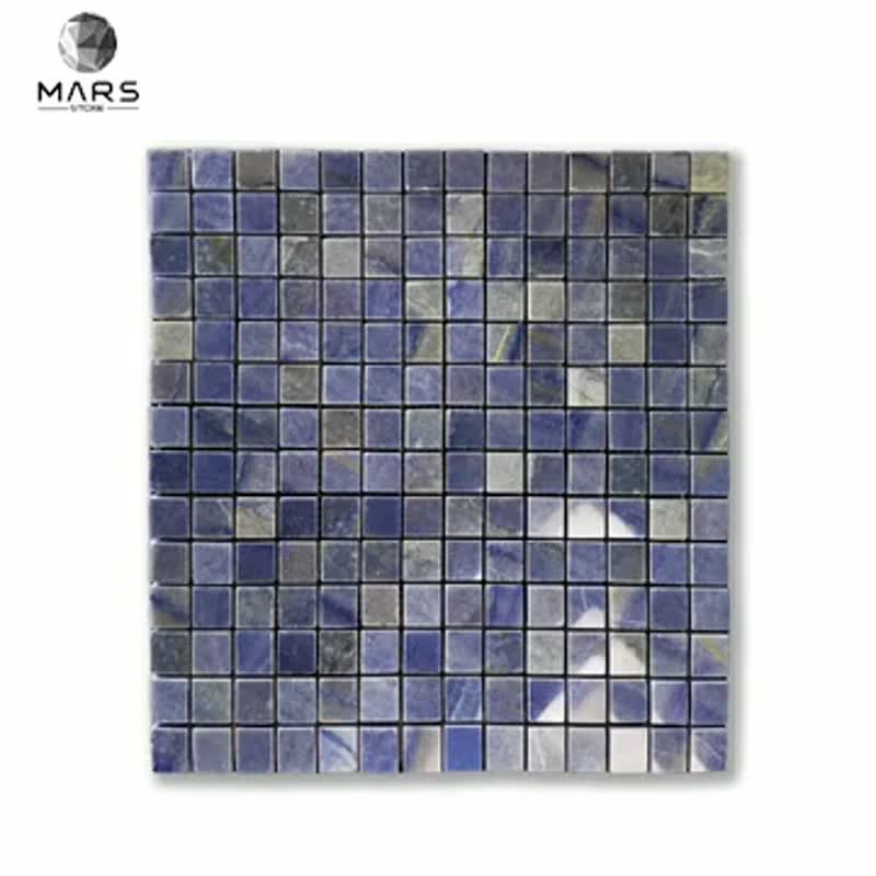 Polished Surface Green Glass Mosaic For Bathroom Wall Tiles