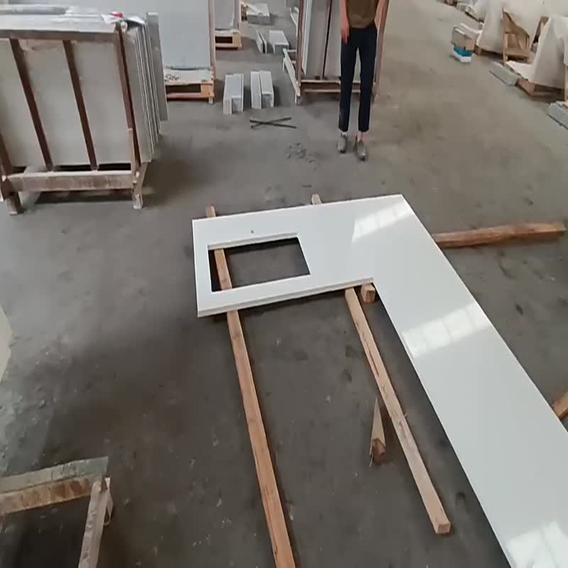 Popular Pure White Quartz For Quartz Stone Countertop