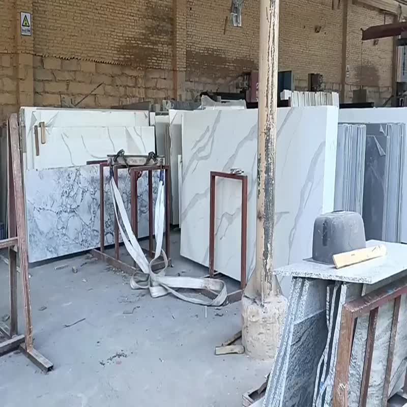 Quartz Stone China Artificial Stone White Vein Countertop