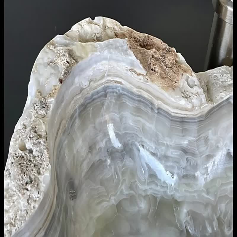 Amazon Hot Sale Natural Stone Grey Volos Onyx Sink