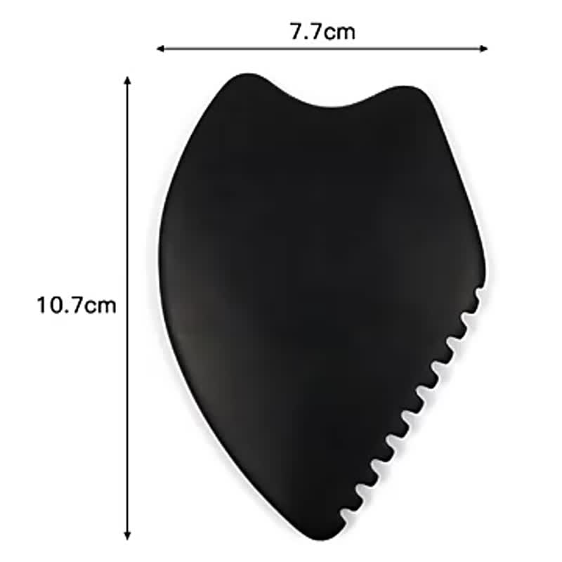 Body Facial Massage Tool Black Marble Gua Sha Scraper