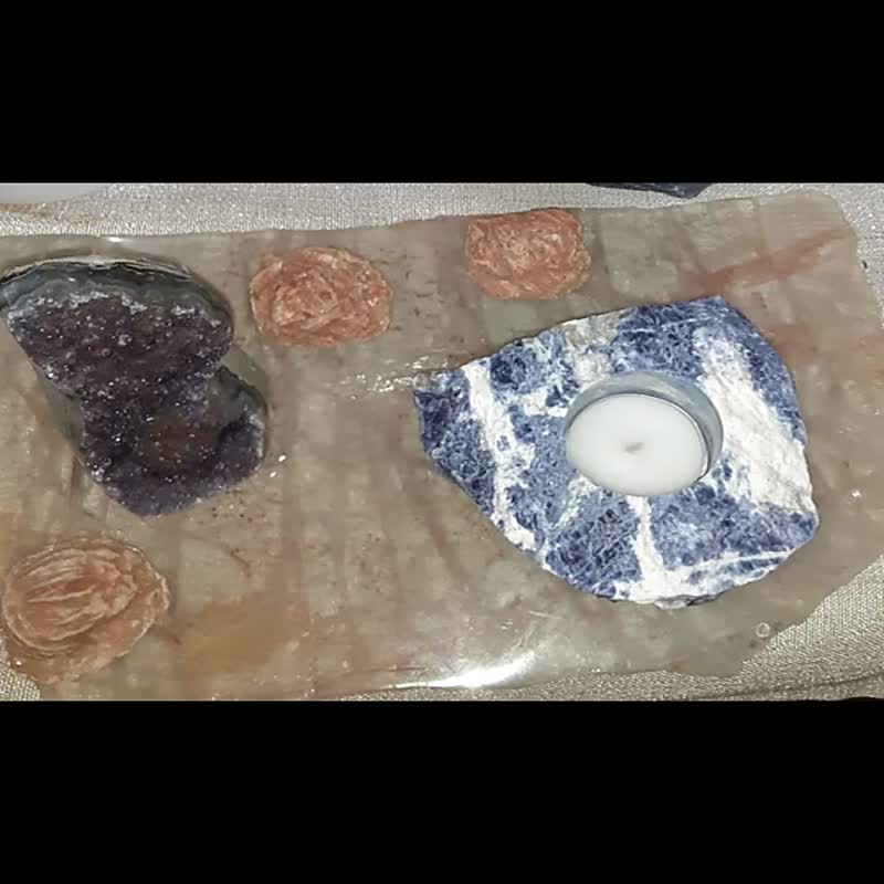Luxury Best Design Modern Natural Onyx Stone Candle Holder