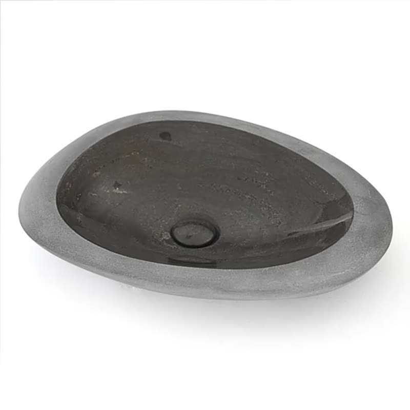 Luxury New Design Table Top Round Blue Marble Vessel Sink