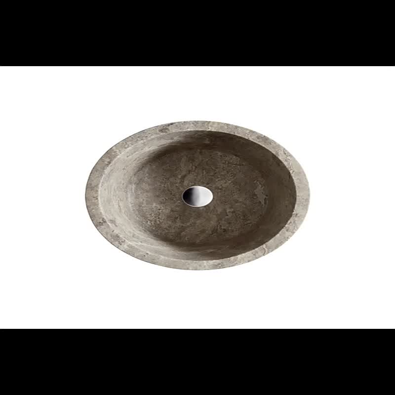 Modern Pyrenees Honed Polished Marble Silver Apollo Basin