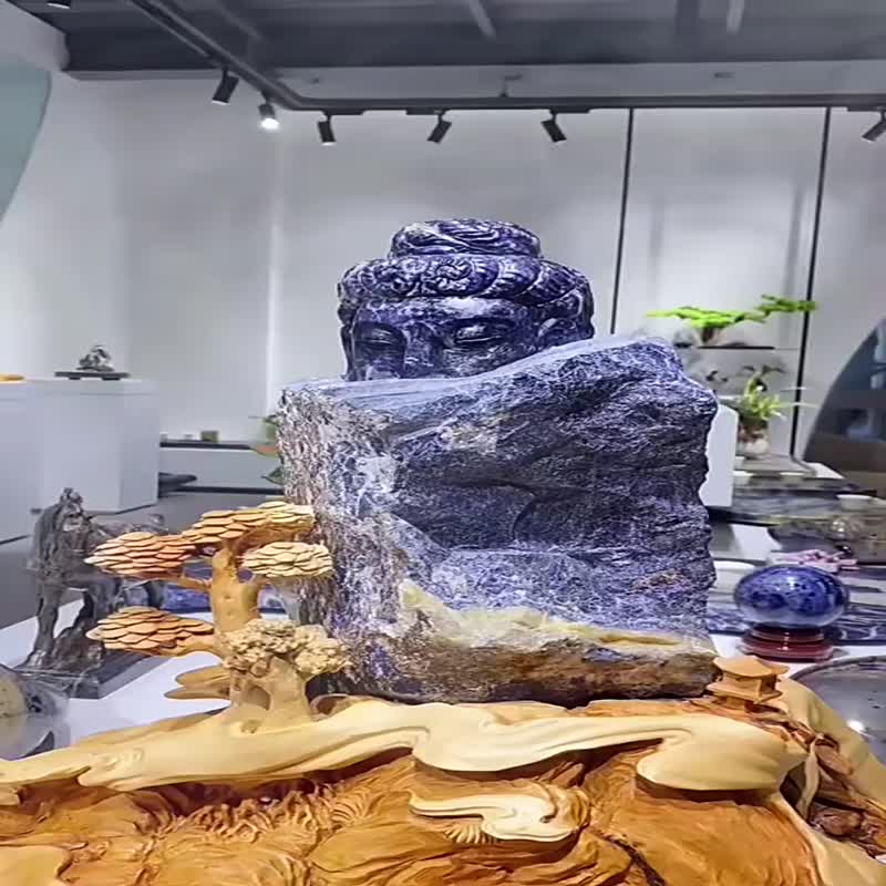Modern Style Design Natural Blue Marble Crafts Cloisonne