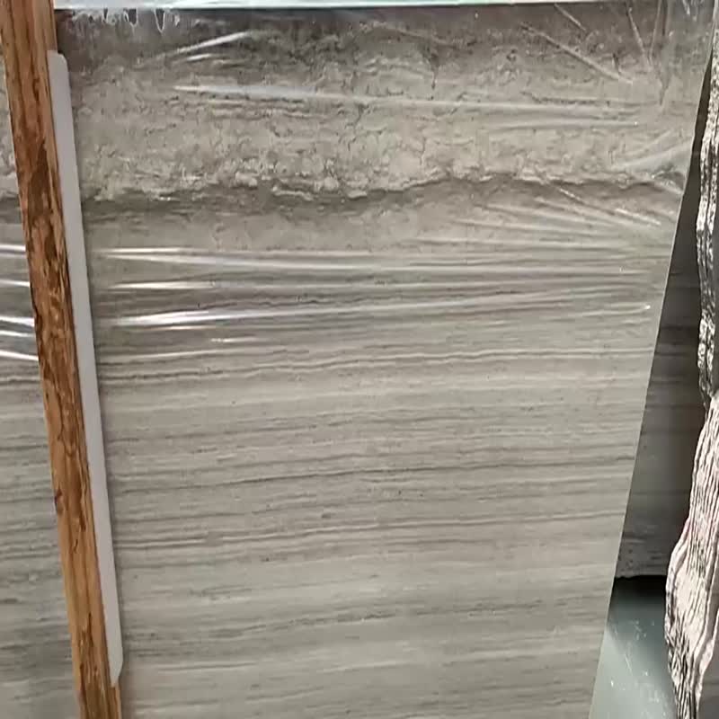 Modern White Wood Grain Marble For Interior Design