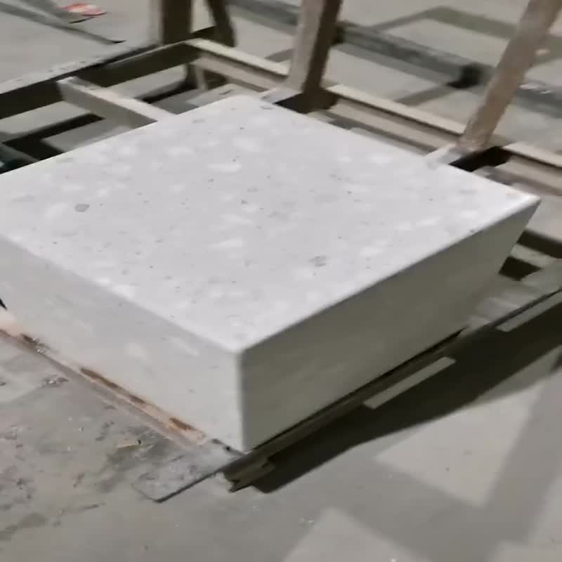 Natural Bianco Carrara White Marble Table With Wooden Base