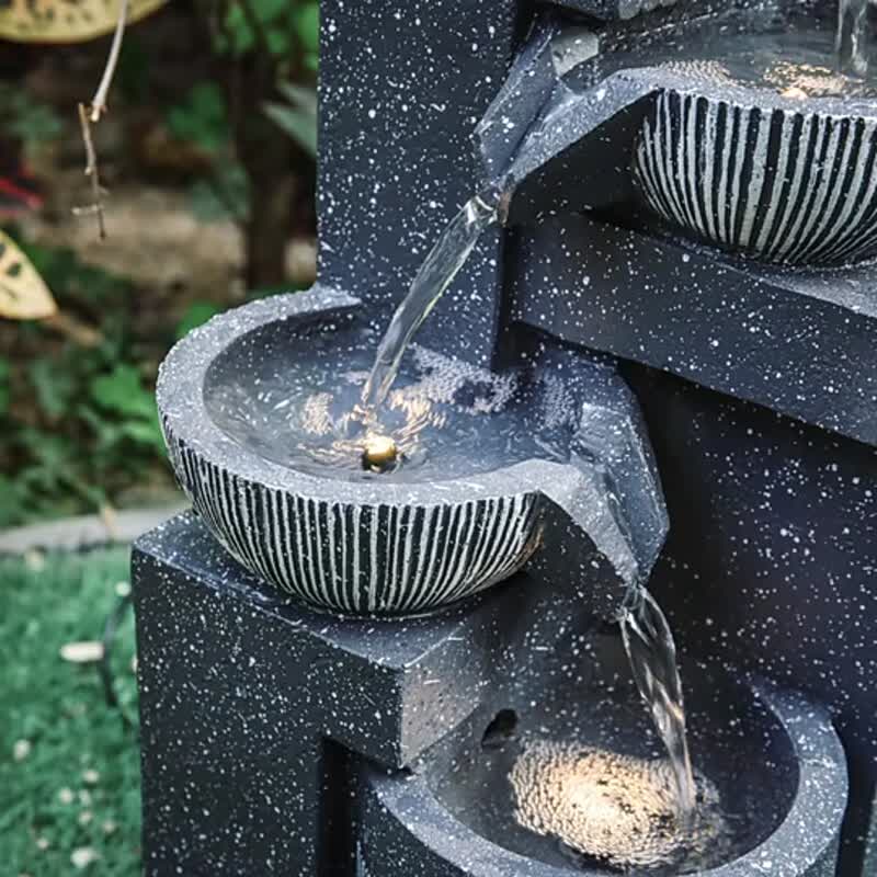 Western Style Hot Sale Resin Solar Cheap Fountain