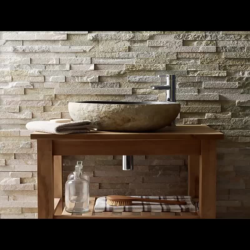 Wholesales Cheap Natural Stone Black Quartzite Sink Basin