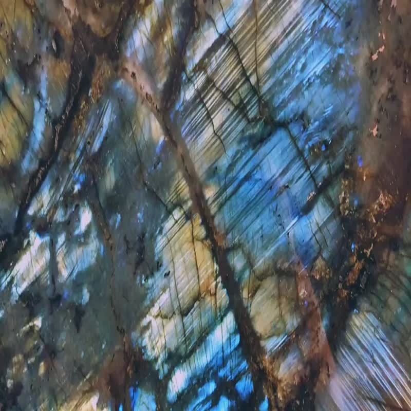 Blue Labradorite Granite Polished Slab Tile