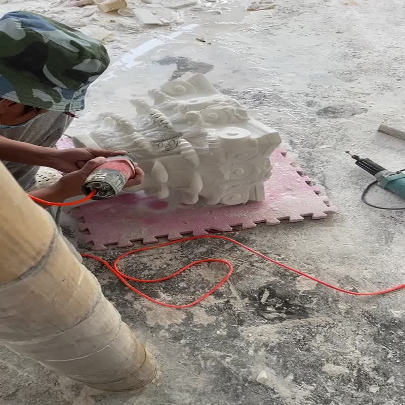 Church Interior White Marble Column For Project