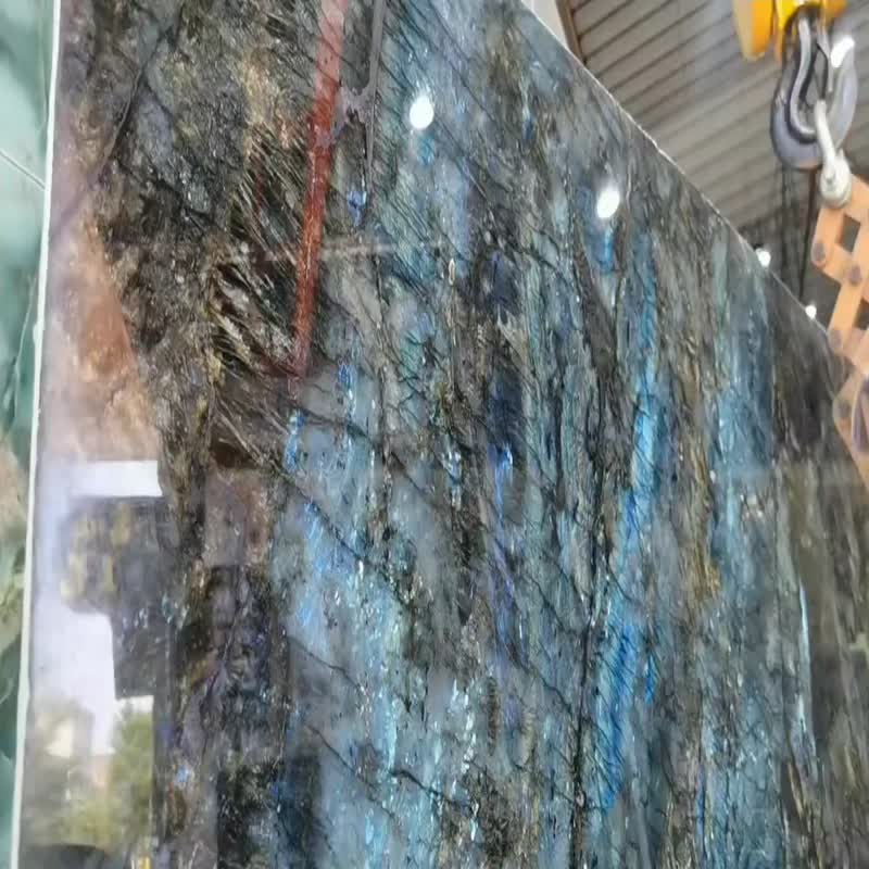 Madagascar Blue Labradorite Granite Slabs