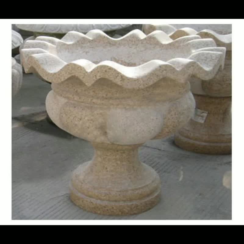 G682 Yellow Rusty Granite Flower Planters Boxes