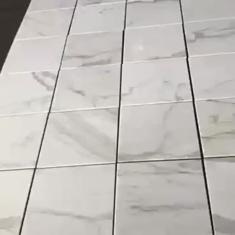 Indoor Calacatta White With Gold Marble Floor Tiles