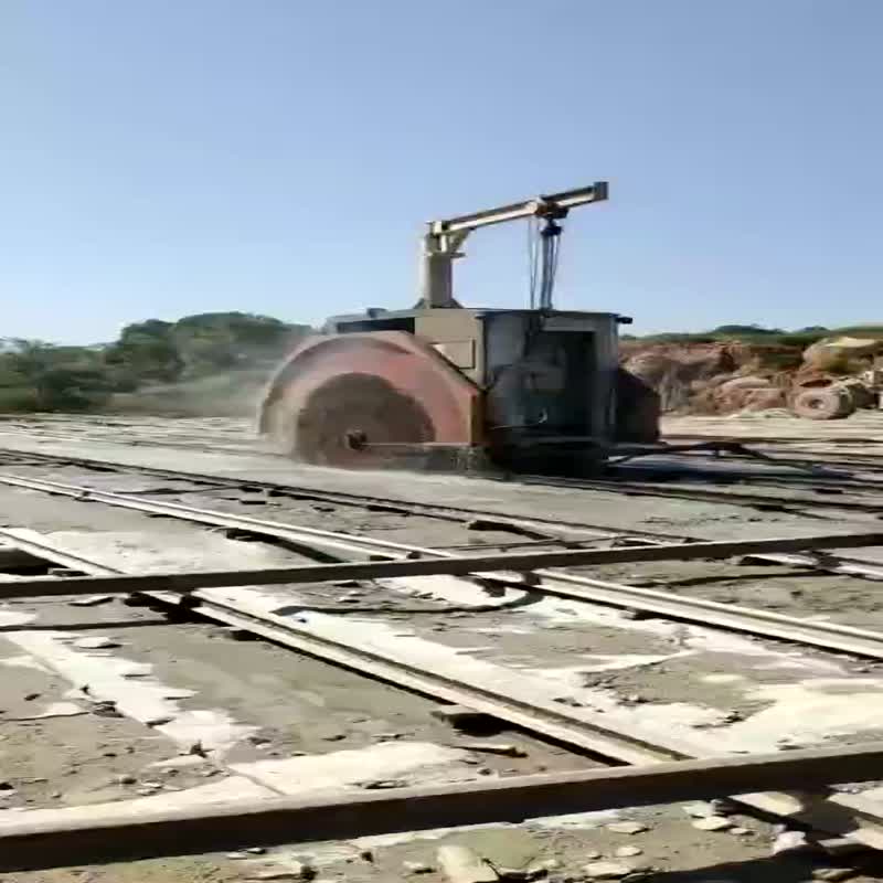 Double Discs 3300Mm Double Blade Granite And Marble Mining Machine