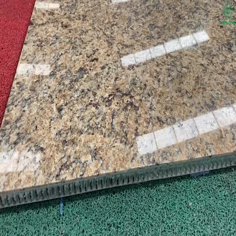 Giallo Brazil Gold Granite Honeycomb Panels Facade Cladding
