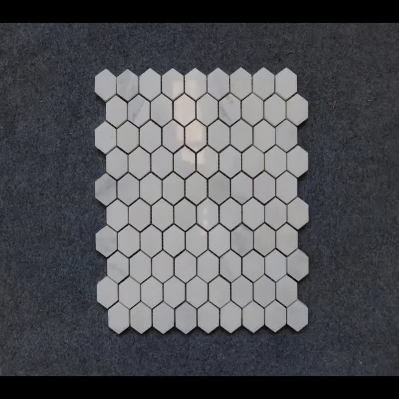 White Marble Lantern Mosaic Tile