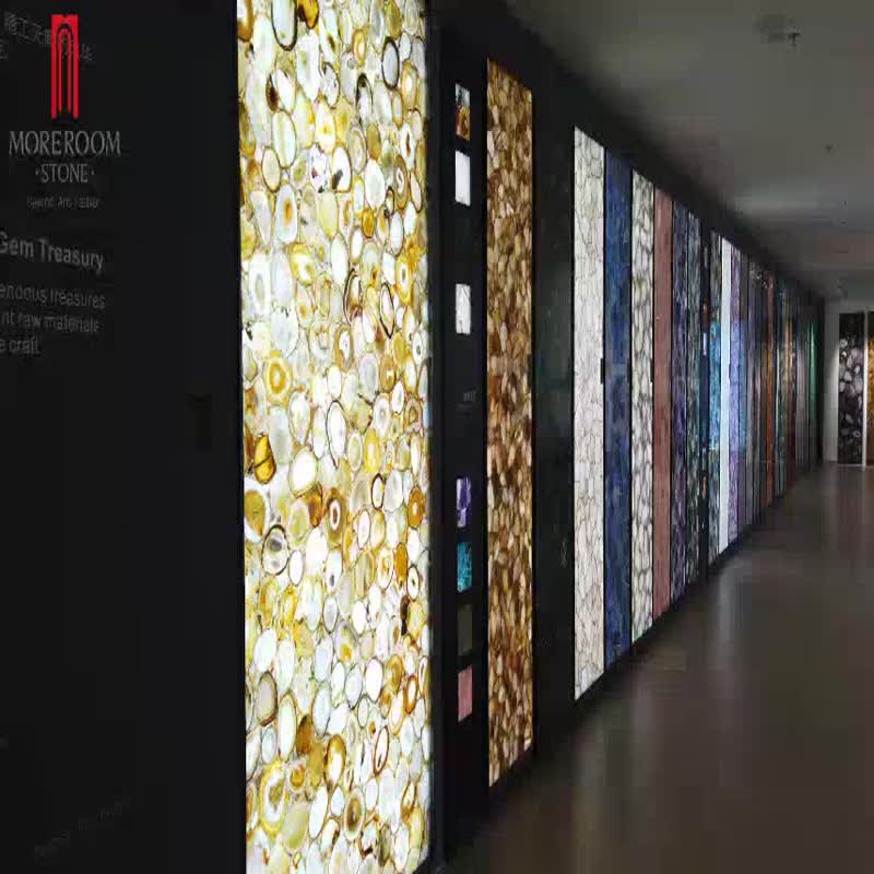 Green Semiprecious Stone For LED Restaurant Bar