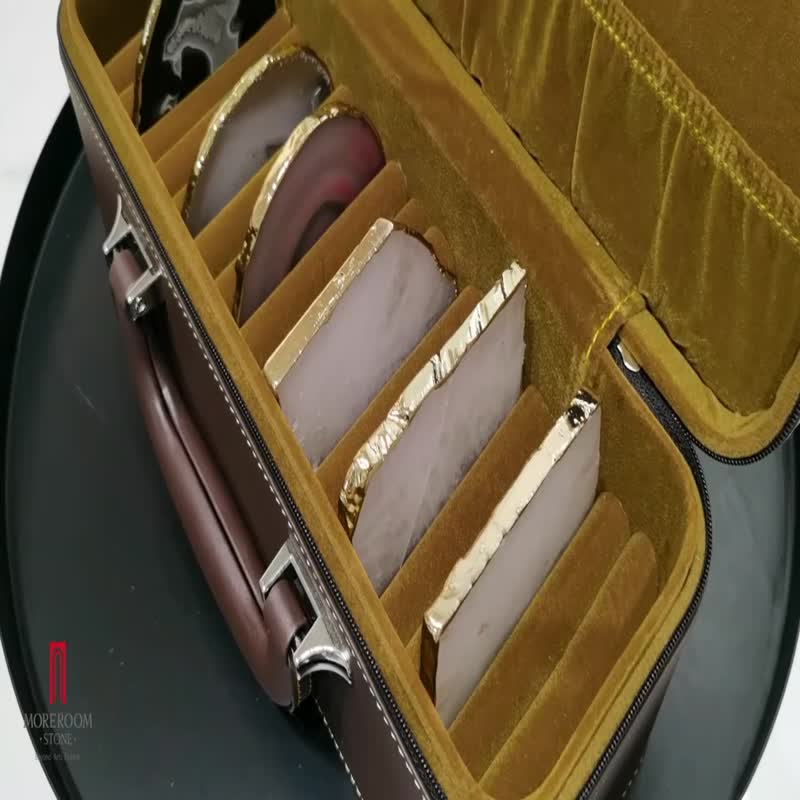 Yellow Semi Precious Stone Jewelry Tray