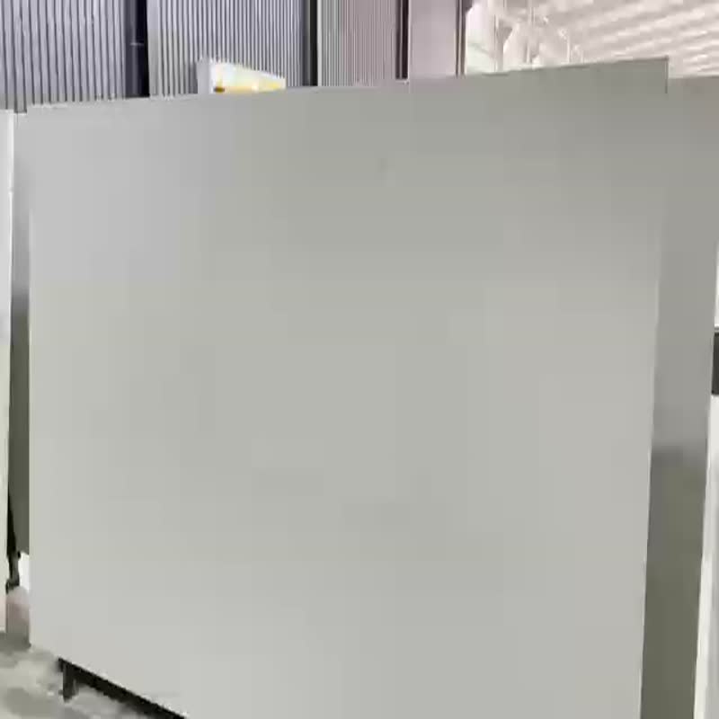 Modern Simple Style White Custom Quartz Backdrop Wall