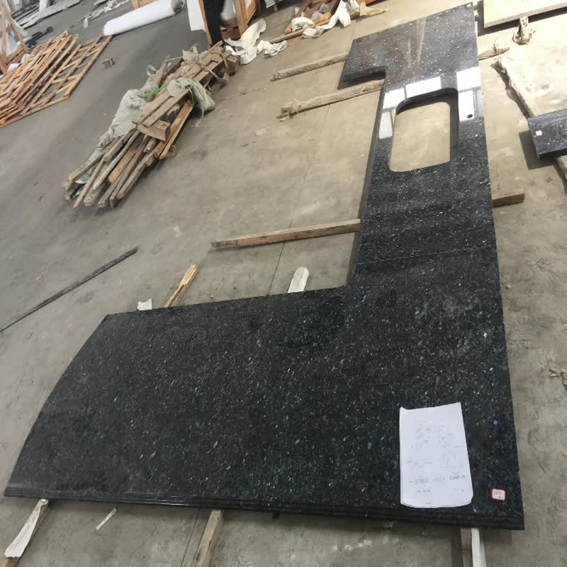 Blue Pearl Granite Slabs Wall Panel