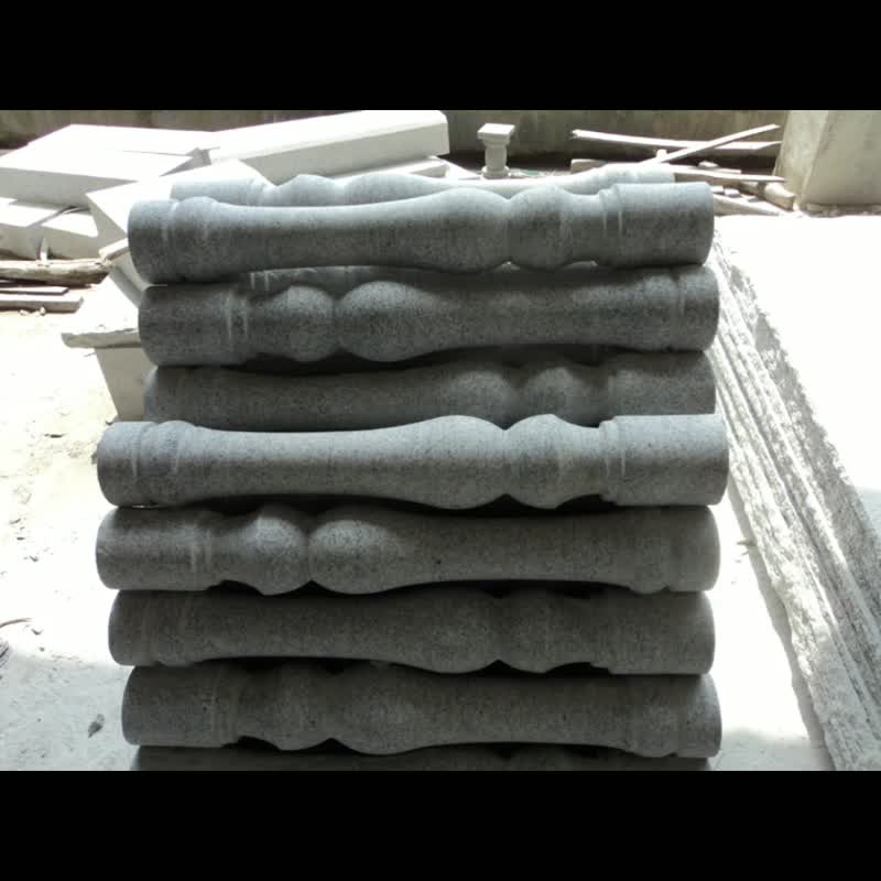 Customized Beige Limestone Staircase Pillars Railings