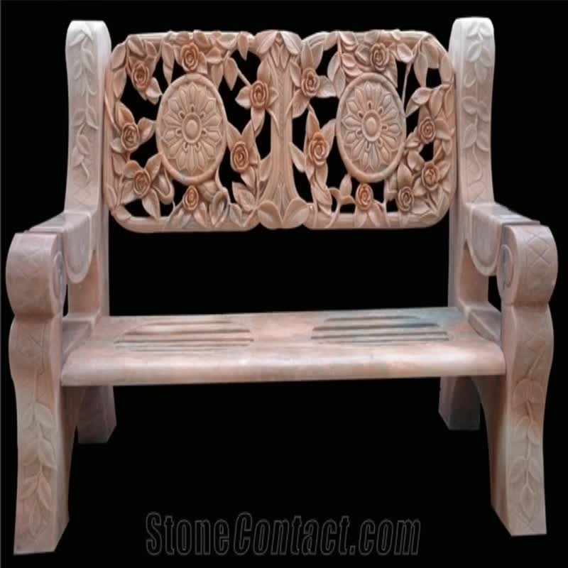 Granite Benches With Wheel , Landscaping Granite Stone
