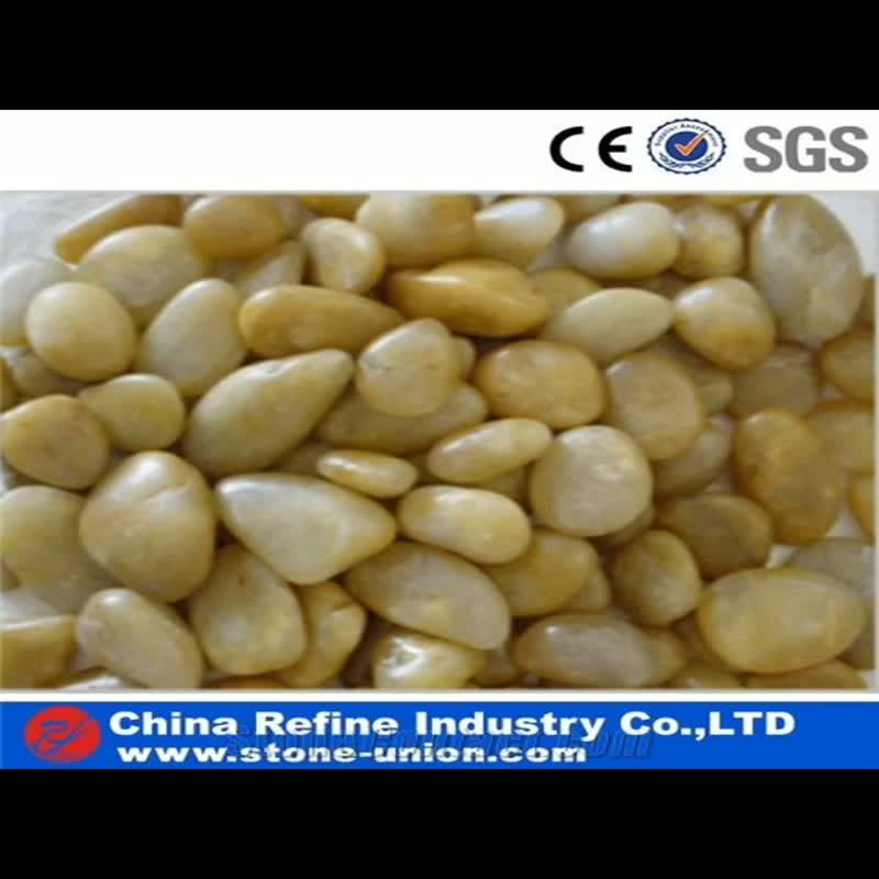 Natural Green Color River Pebble Stone