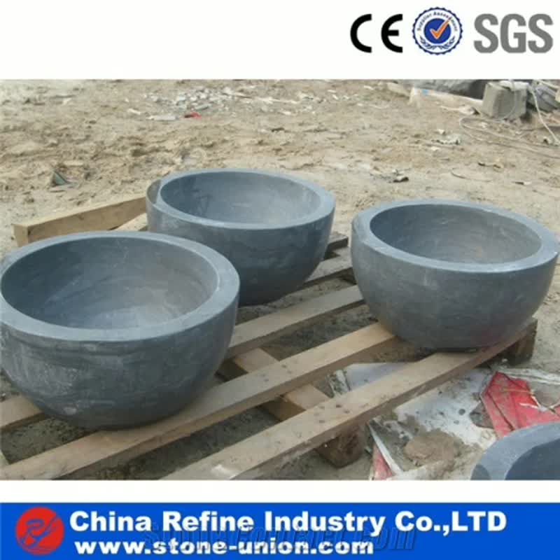 Stone Triangle Wash Basin In Bathroom One Hole