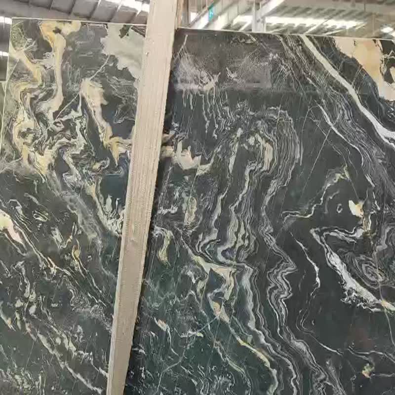 Picasso Gold Marble New Design High Quality Slabs Design