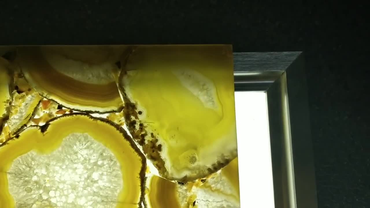 Agate Stone Coffee Table Yellow Crystal Agate W Top Quality