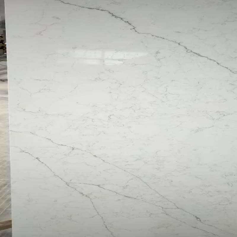 Good Quality Alaska White Quartz Stone Slabs With Polished