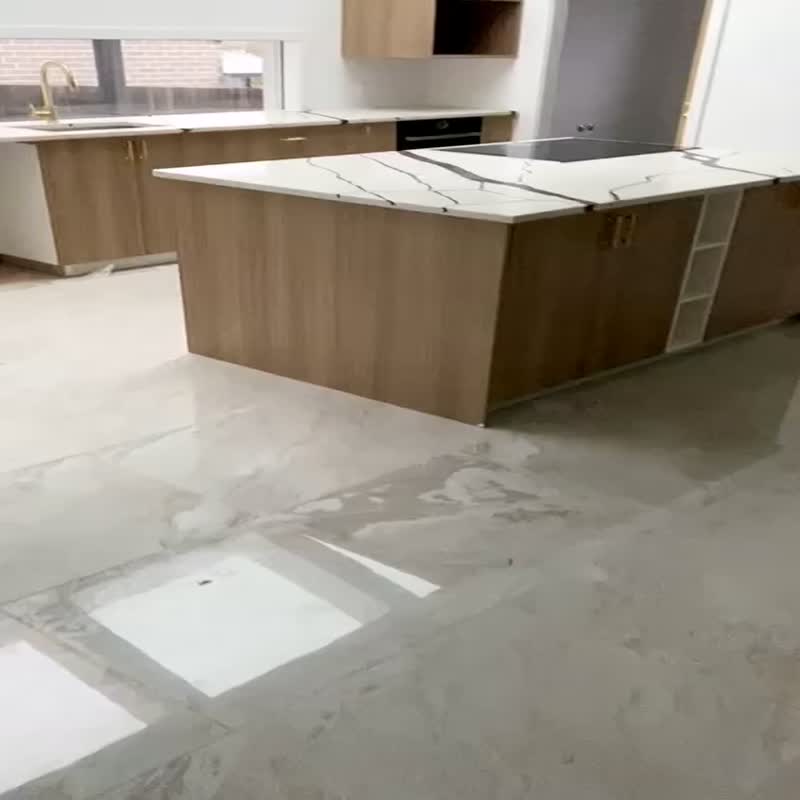 Superior Quality Calacatta White Artificial Quartz Stone Kitchen Counter Tops