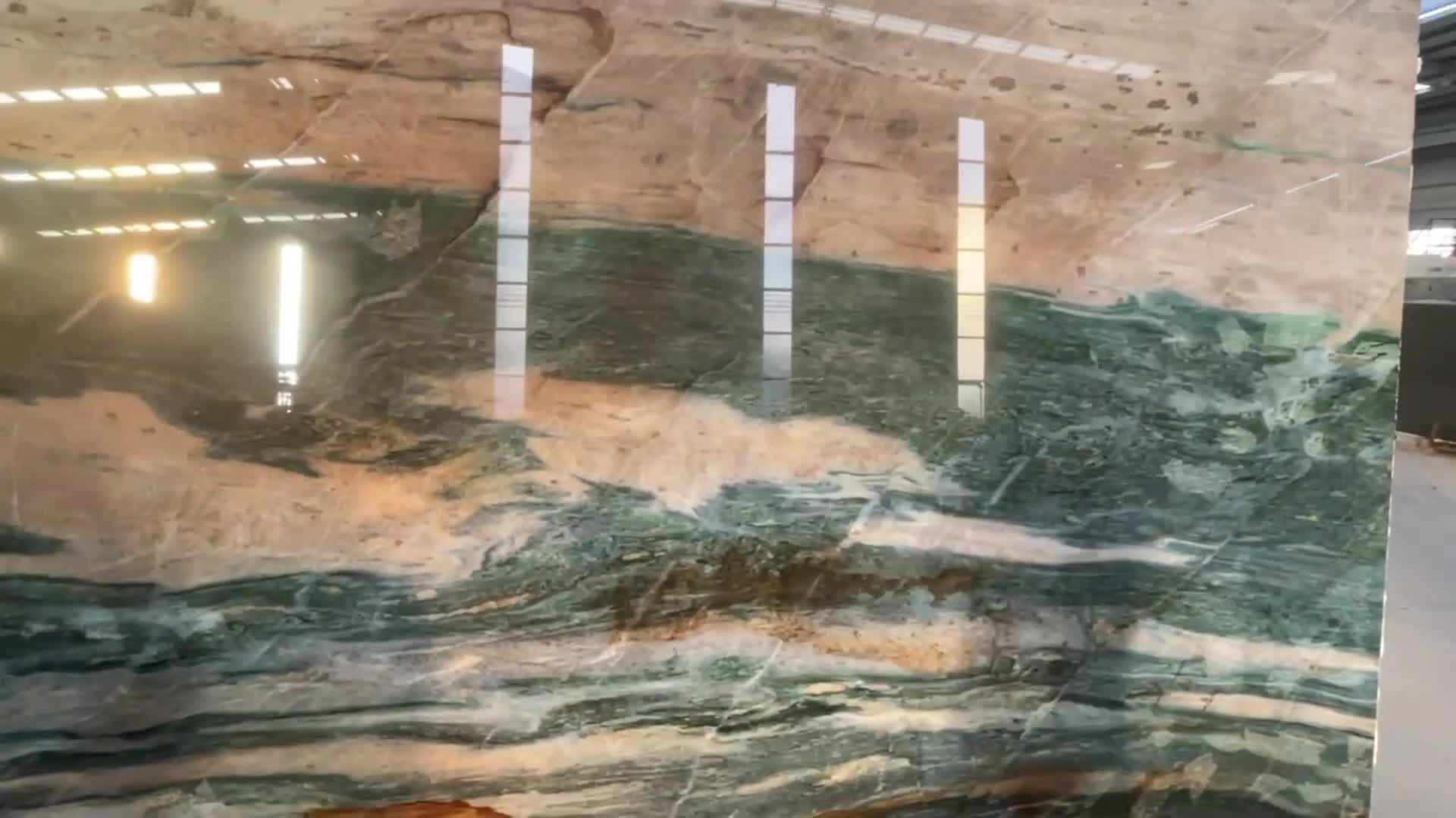 Green Quartzite Composite Aluminum Honeycomb Panel For Wall