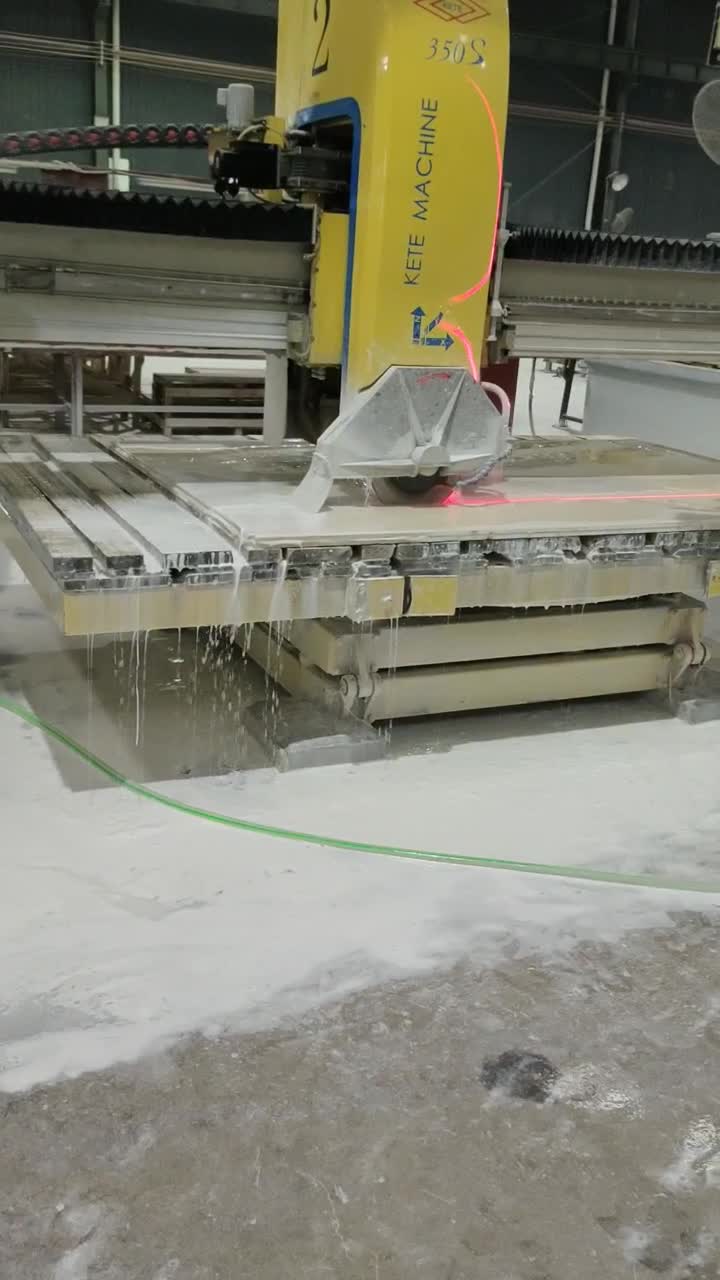 Snow Moon White Artificial Marble Slabs Polished