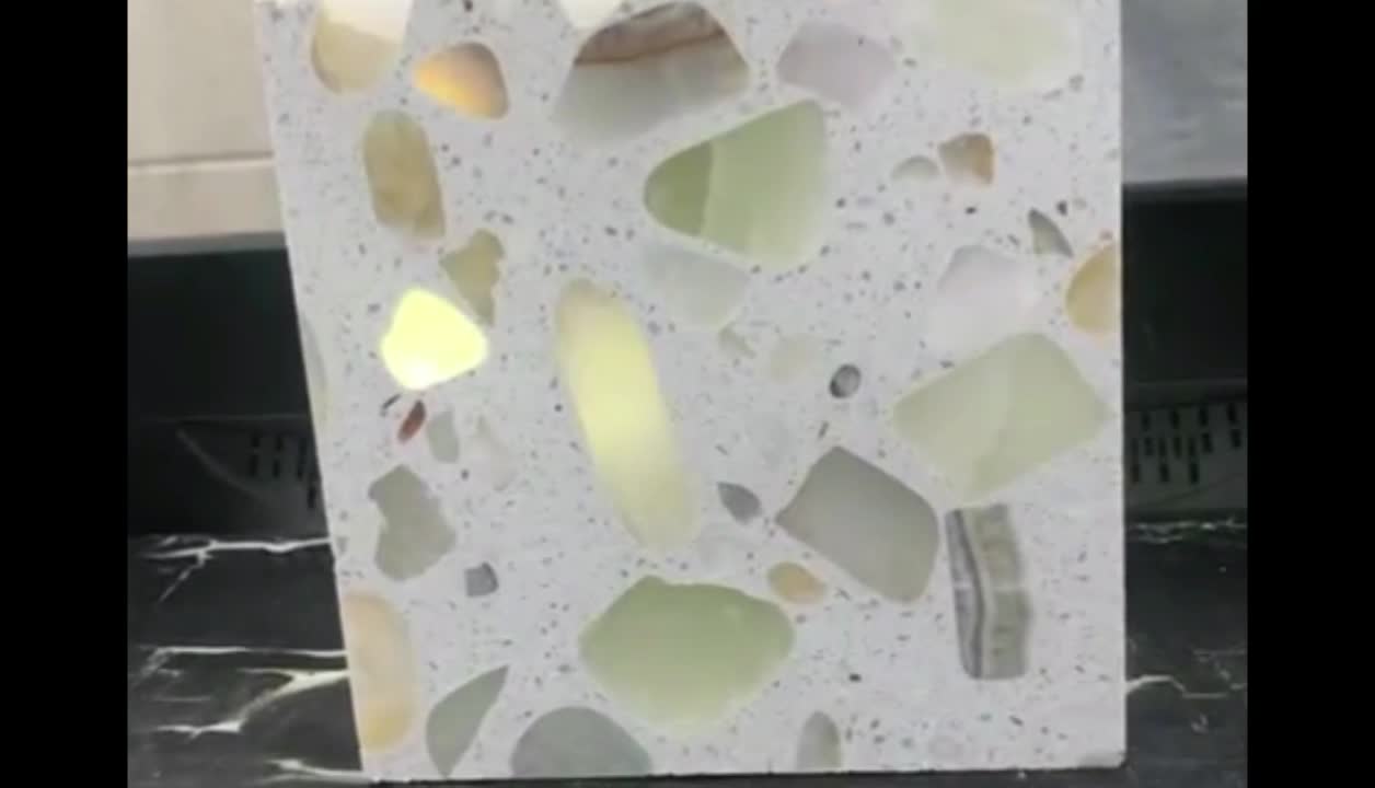Light Transmitting Terrazzo Light Penetrating Luminous Onyx